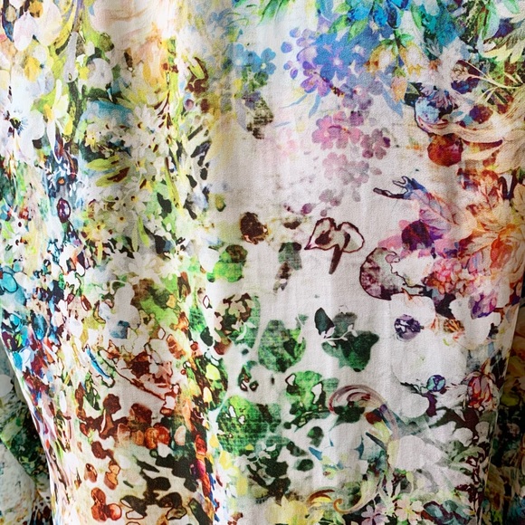 ZARA Trafaluc Floral Multicolor Bomber Jacket - Picture 7 of 9